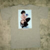 Colours Collectiv Premium cotton spandex blend 2D Panda  Jasmine t shirt - Grey, Large